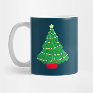 Traditional Christmas Tree with Twinkle Lights Mug